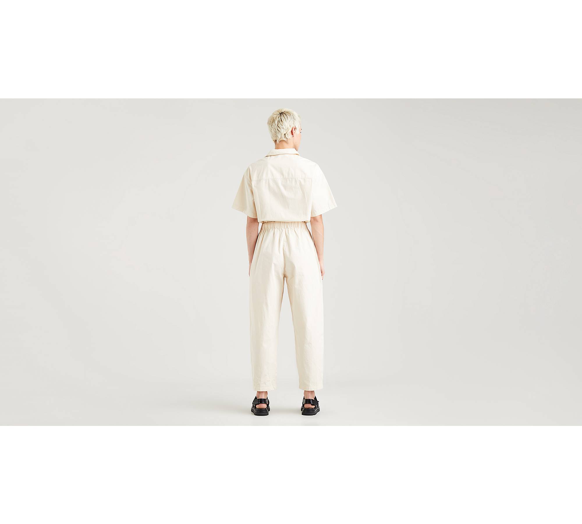Labakihah Jumpsuits&Nbsp;For Women Women'S Suspender Chest Bow Tie Tie  Print Loose One-Piece Shorts Jumpsuit White 