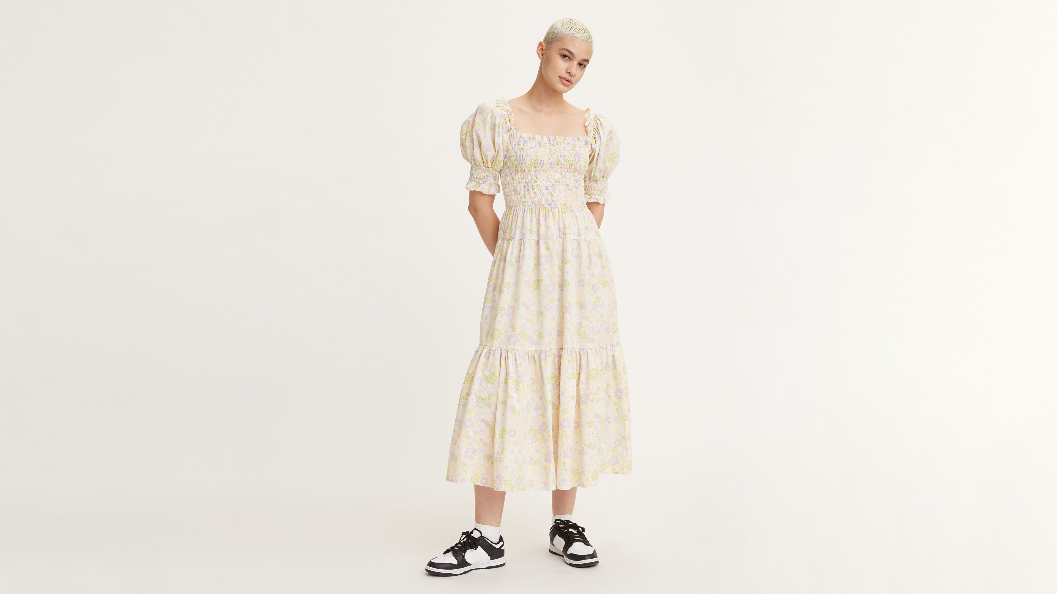 Robe froncée moneta - blanc | Levi's® CA