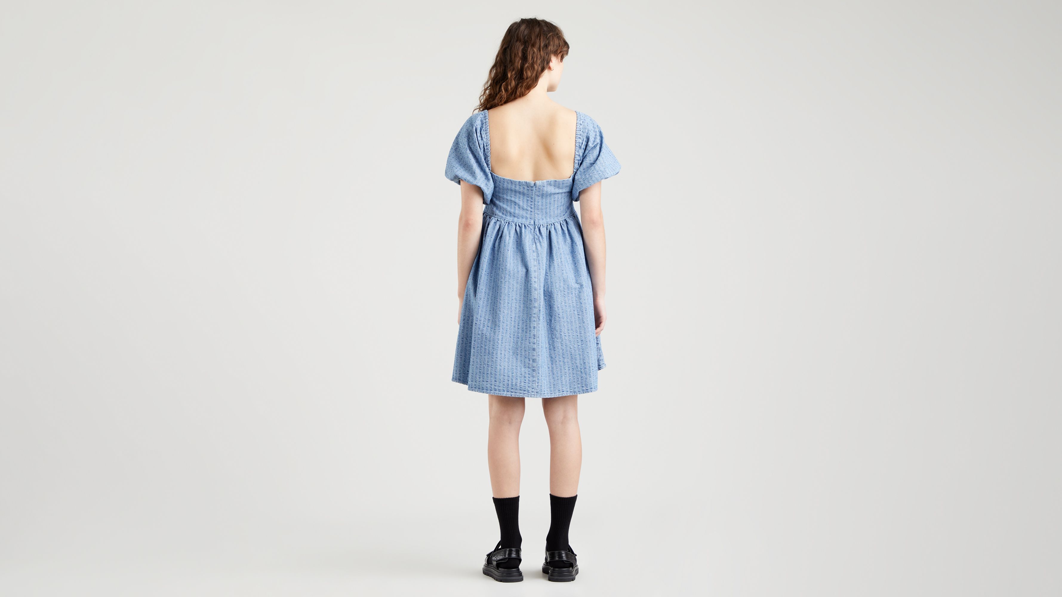 Sage Denim Dress 2