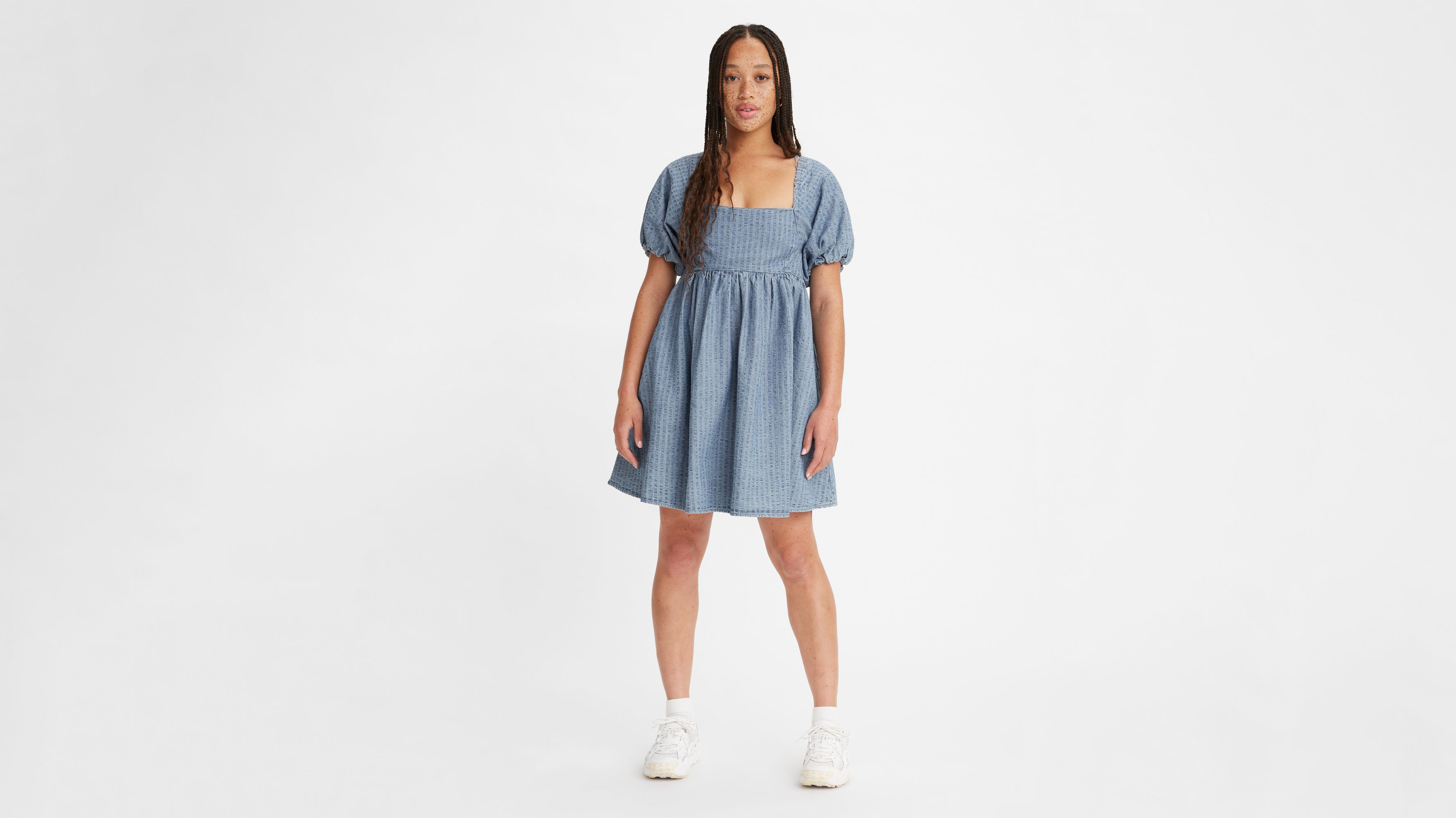 Sage Denim Dress 2