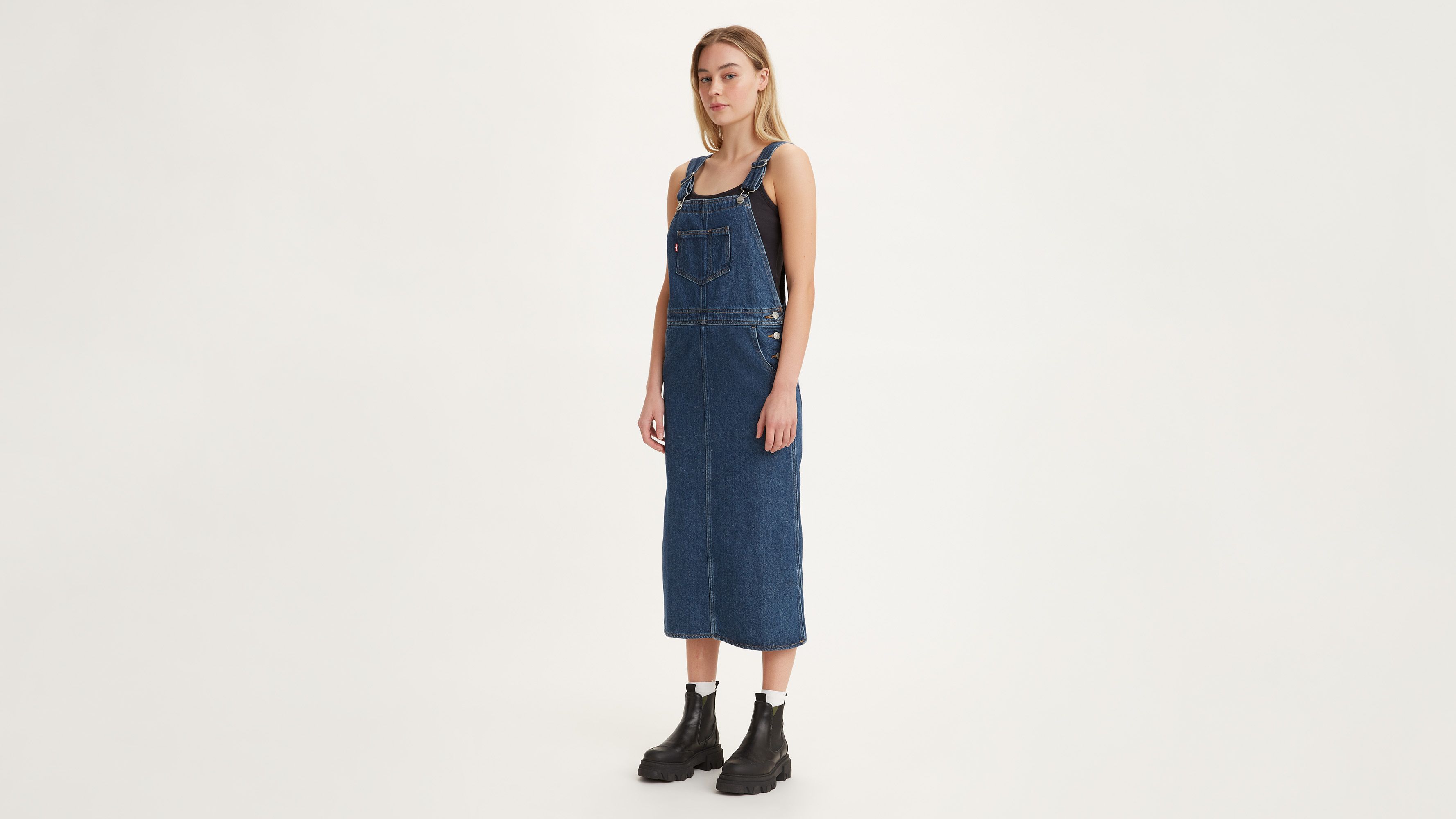 Hendrix Denim Jumper Dress - Blue | Levi's® IT