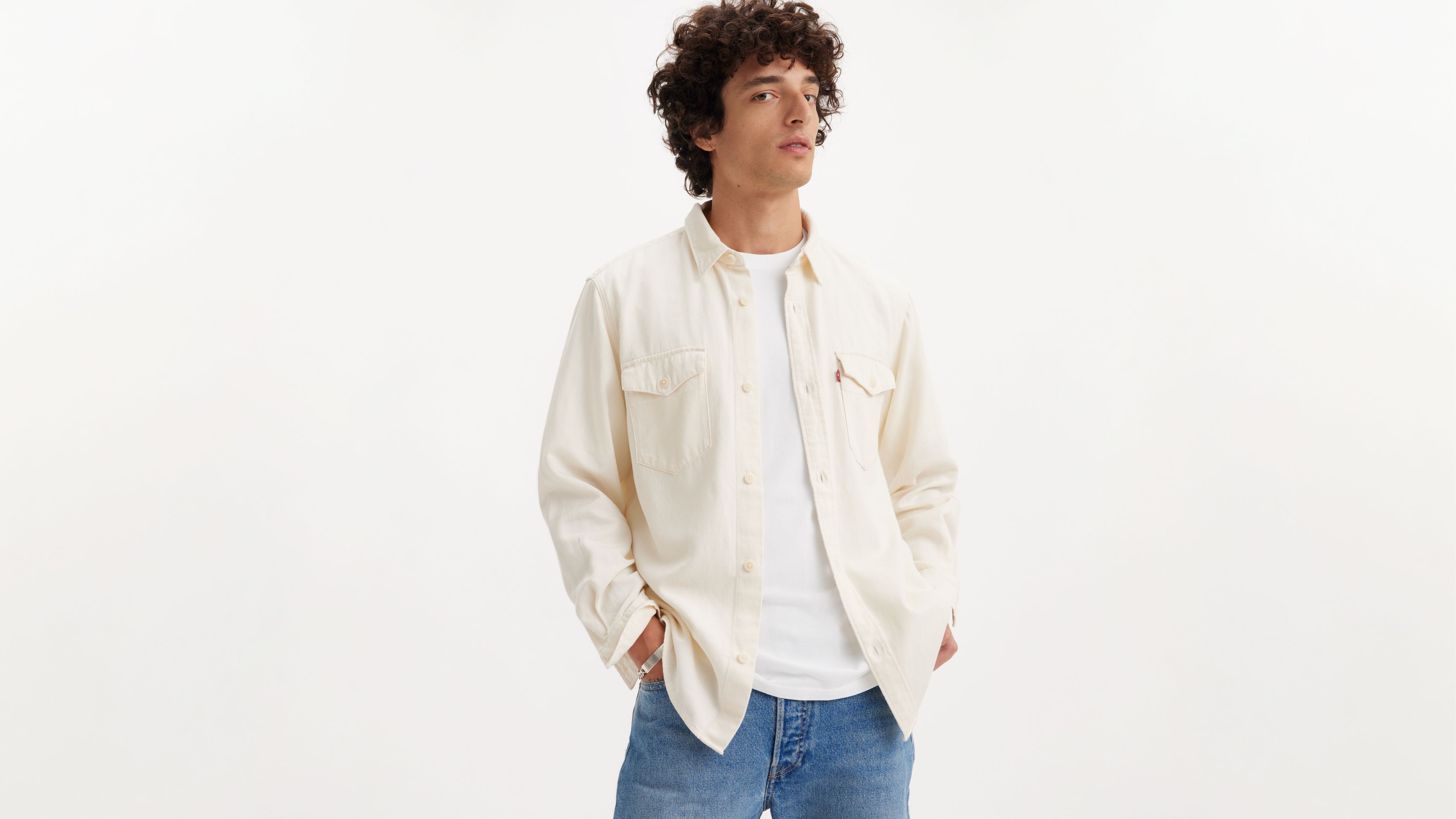 Relaxed Fit Western Shirt - White | Levi's® US