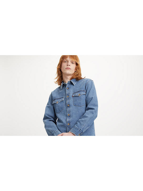 Relaxed Fit Western Shirt - Blue | Levi's® KZ