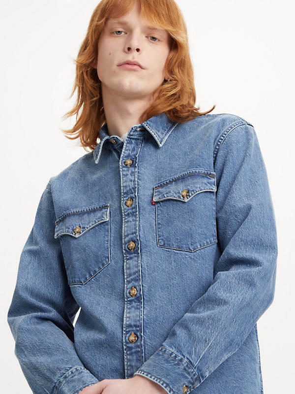 Relaxed Fit Western Shirt - Blue | Levi's® KZ