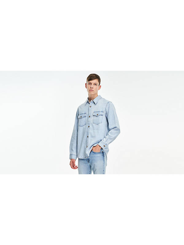 Relaxed Fit Western Shirt - Blue | Levi's® GI