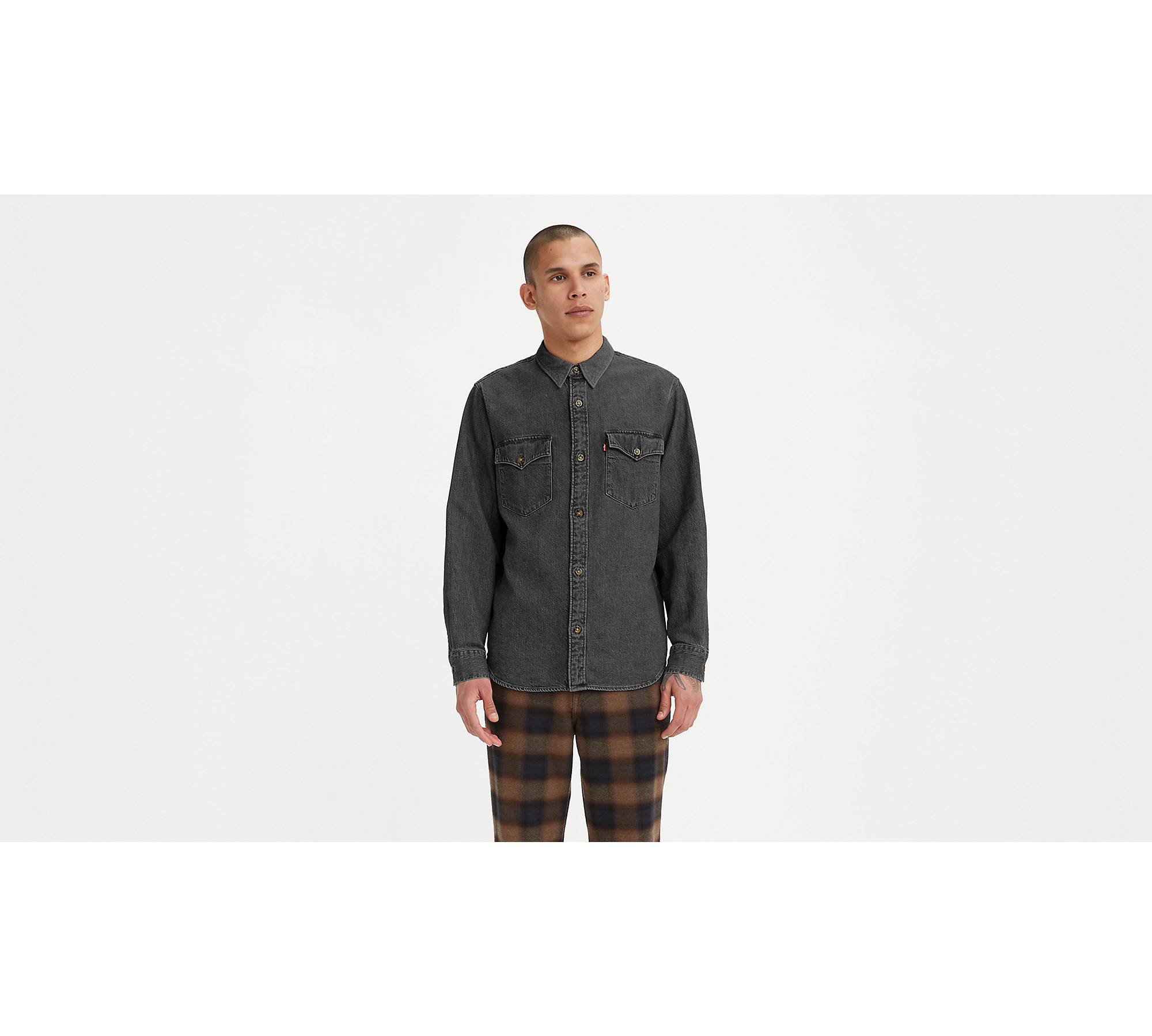 Relaxed Fit Western Shirt - Black | Levi's® FR