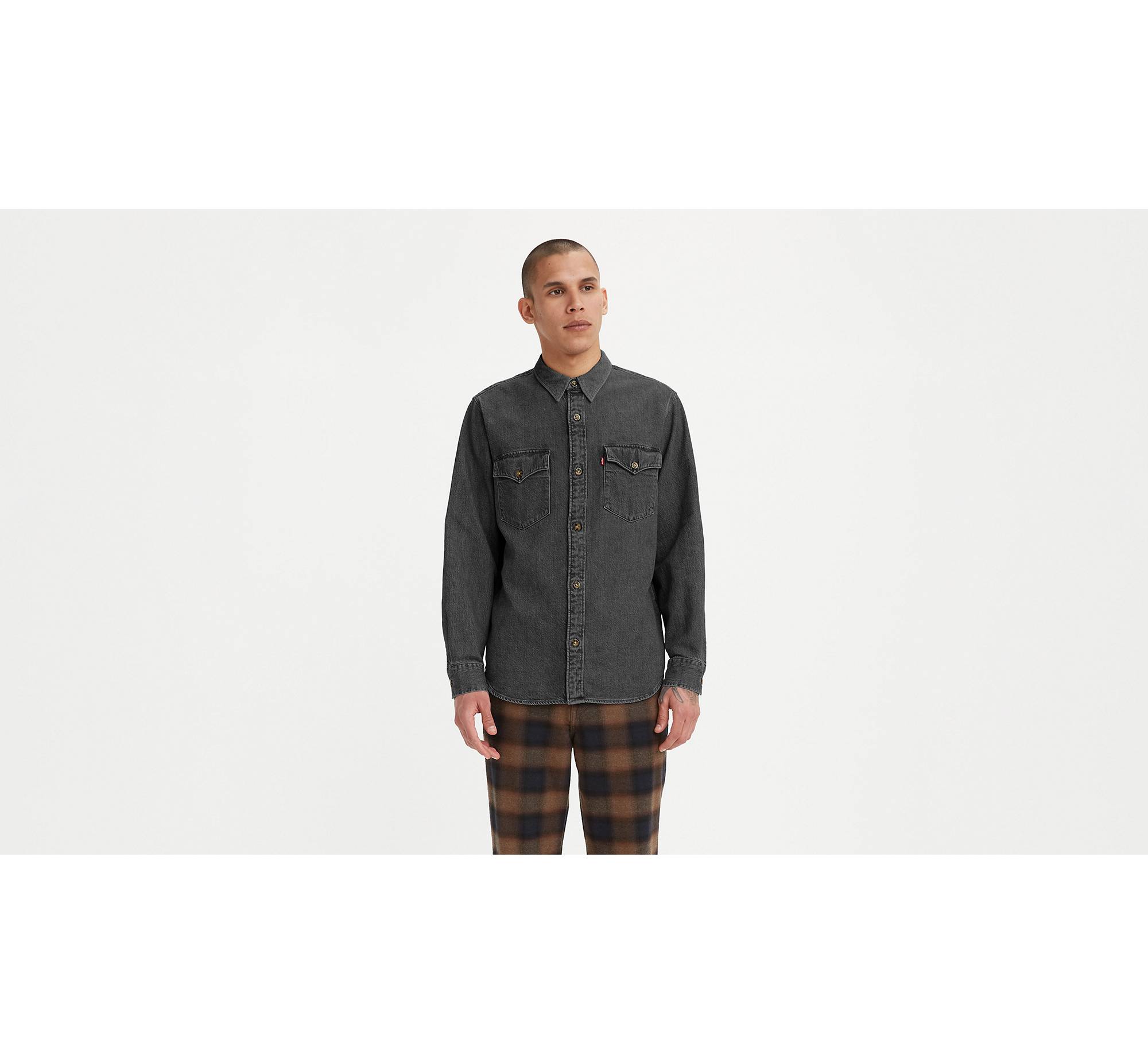 Relaxed Fit Western Shirt - Black | Levi's® GI