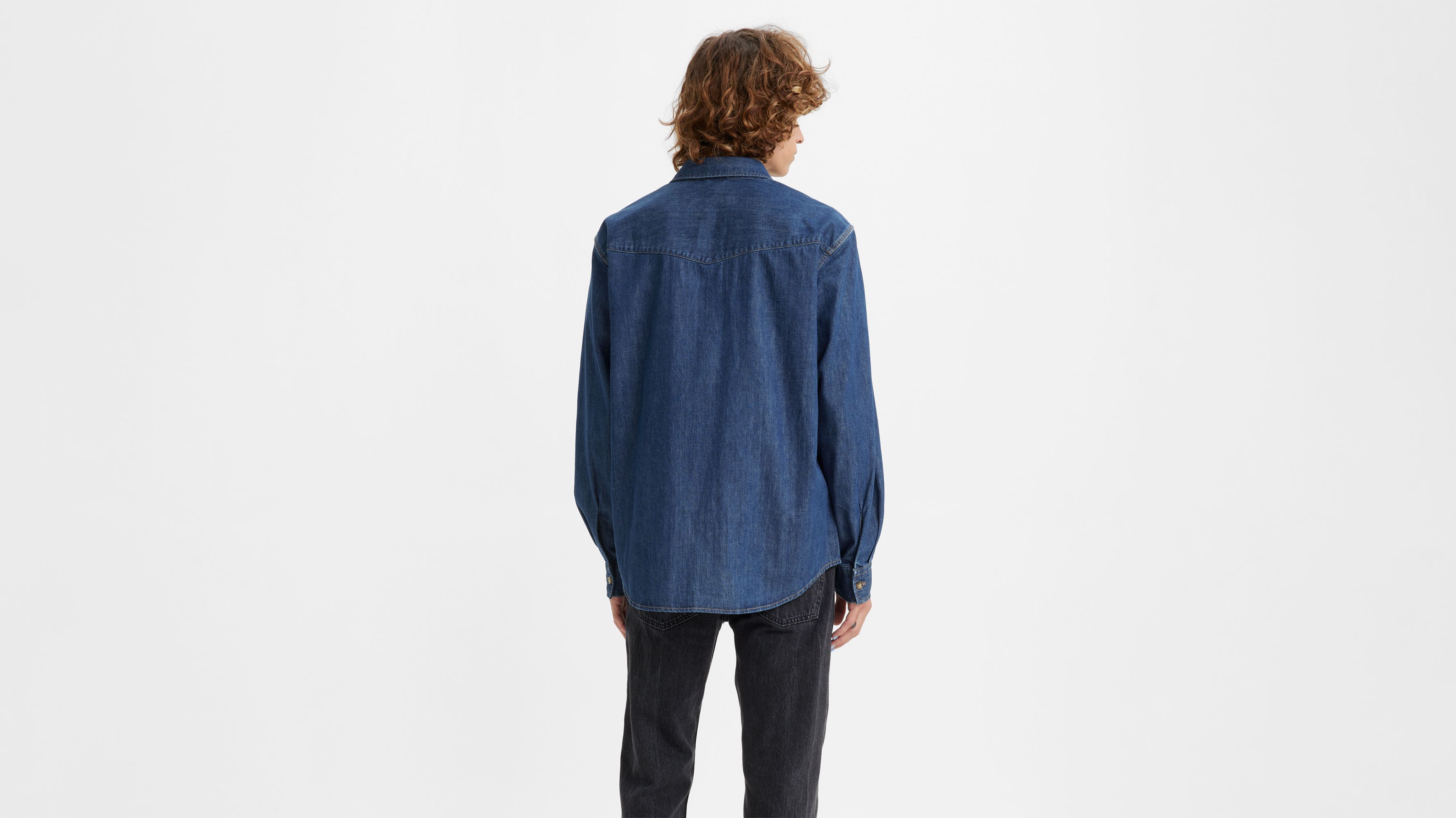 Levi's® RELAXED FIT WESTERN - Shirt - indigo stonewash/blue denim 