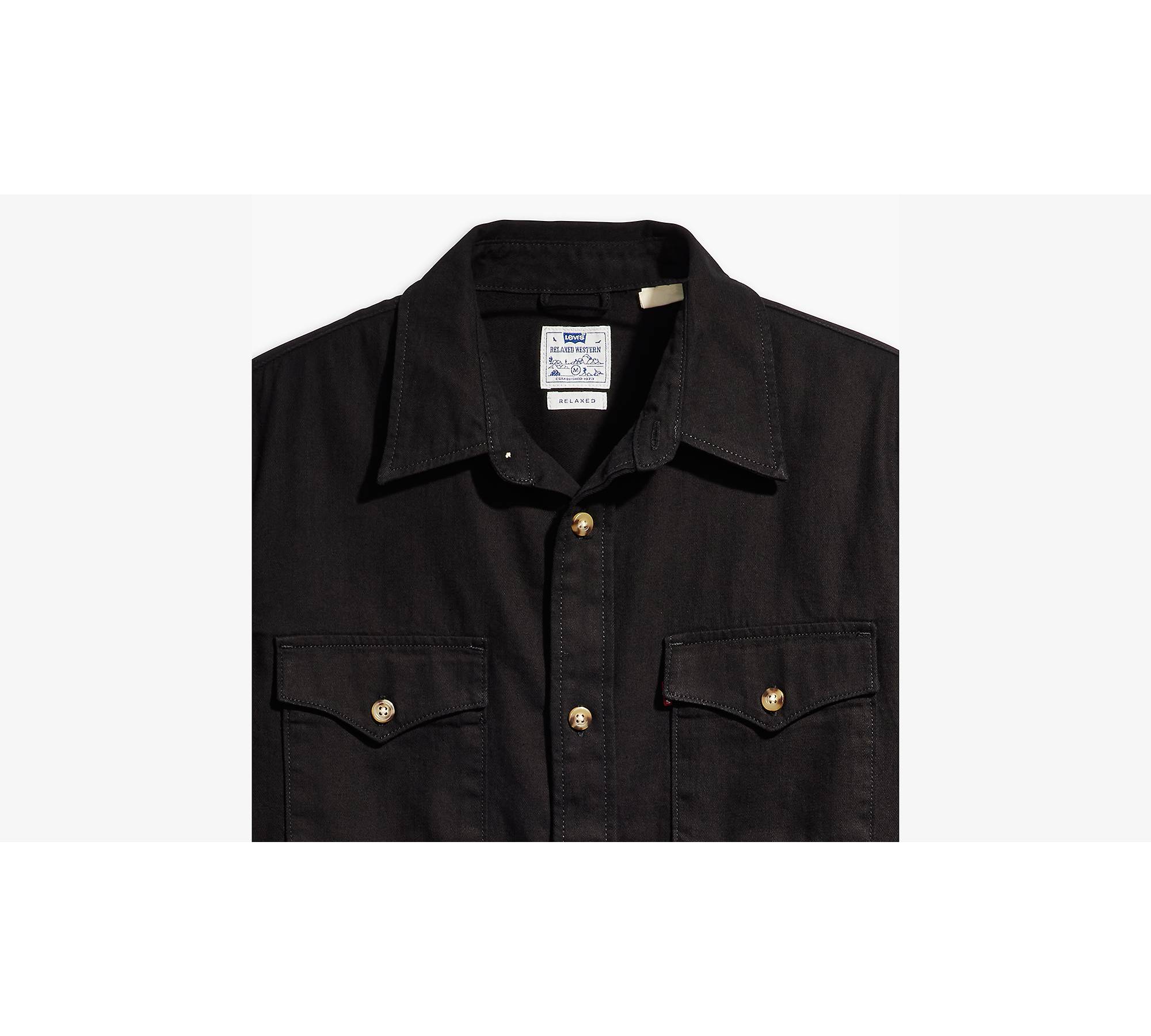 Relaxed Fit Western Shirt - Black | Levi's® US