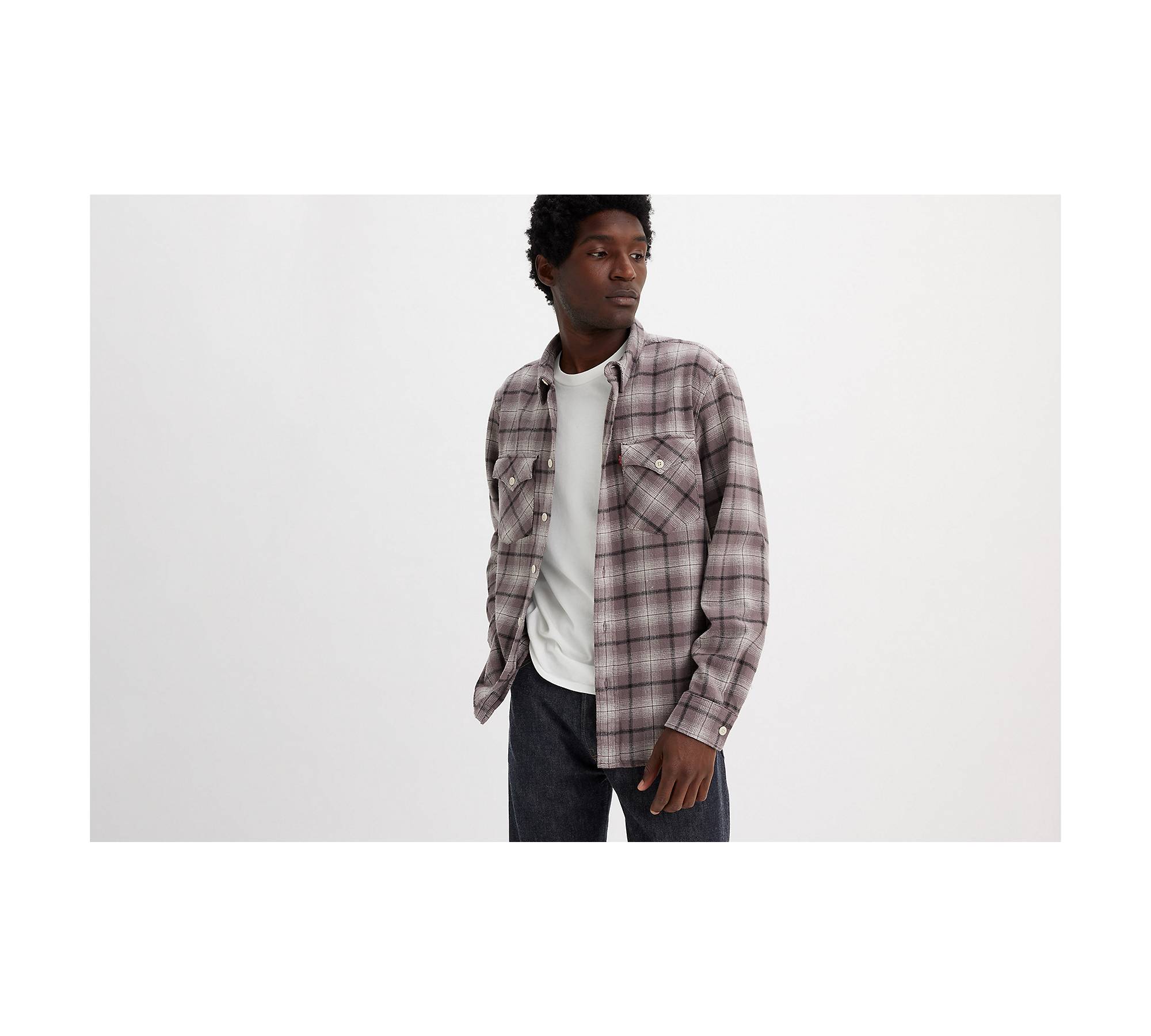 Lucky Brand Mens Indigo Plaid Western Long Sleeve Shirt : :  Clothing, Shoes & Accessories