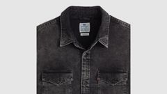 Relaxed Fit Western Shirt — Night Shadow Black Wash - Black 6