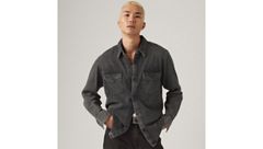 Relaxed Fit Western Shirt — Night Shadow Black Wash - Black 1
