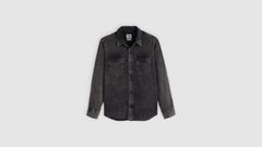 Relaxed Fit Western Shirt — Night Shadow Black Wash - Black 5