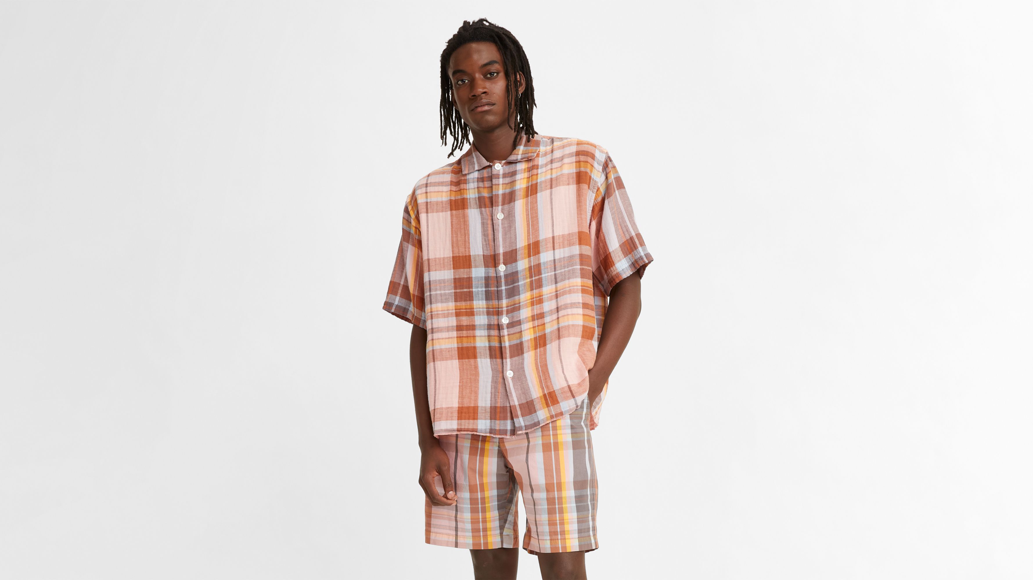 Short Sleeve Slouchy Button Up Shirt 2