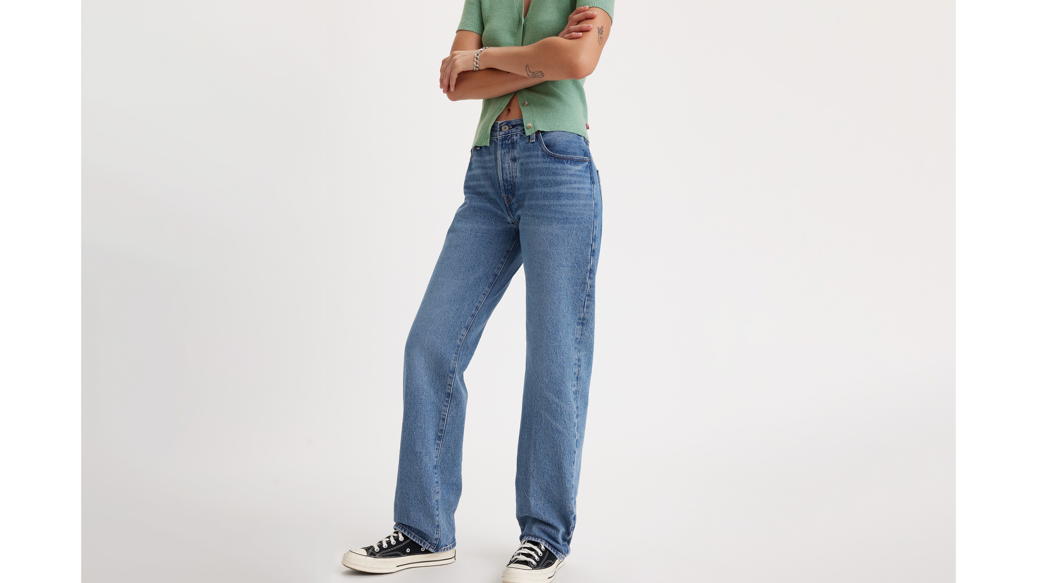 Francesca's Reese Criss Cross Waist 90s Skinny Jeans
