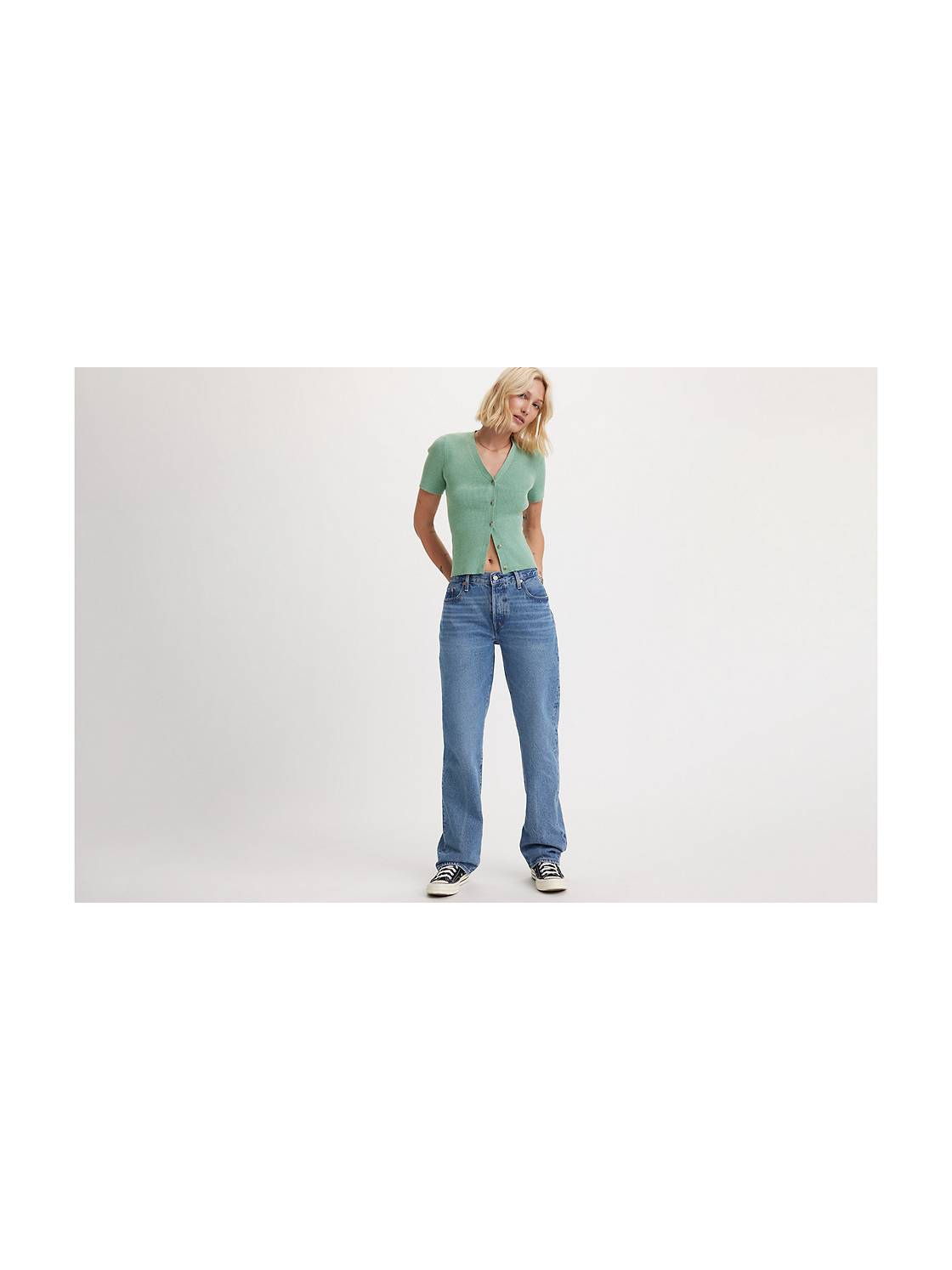  Levi's Mom - Jeans de tiro alto para mujer : Ropa, Zapatos y  Joyería