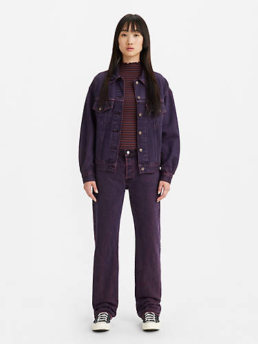 리바이스 Levi 501 ‘90s Womens Colored Denim Jeans,Chroma Acid Purple