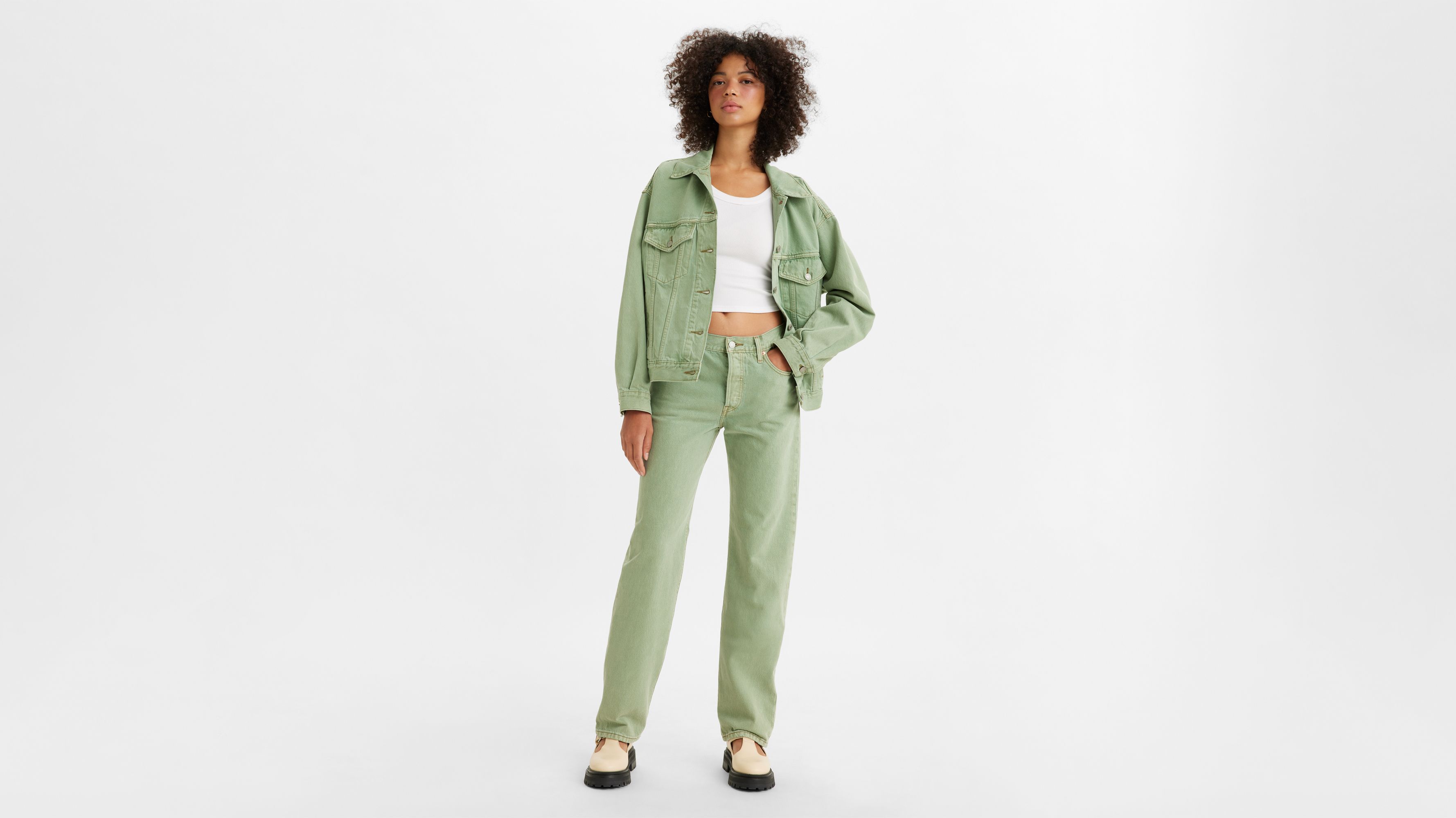 501® '90s Women's Colored Denim Jeans - Green | Levi's® CA