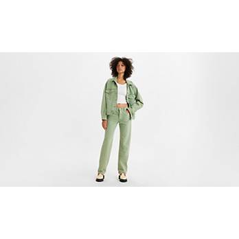 501® ‘90s Women's Colored Denim Jeans - Green | Levi's® US