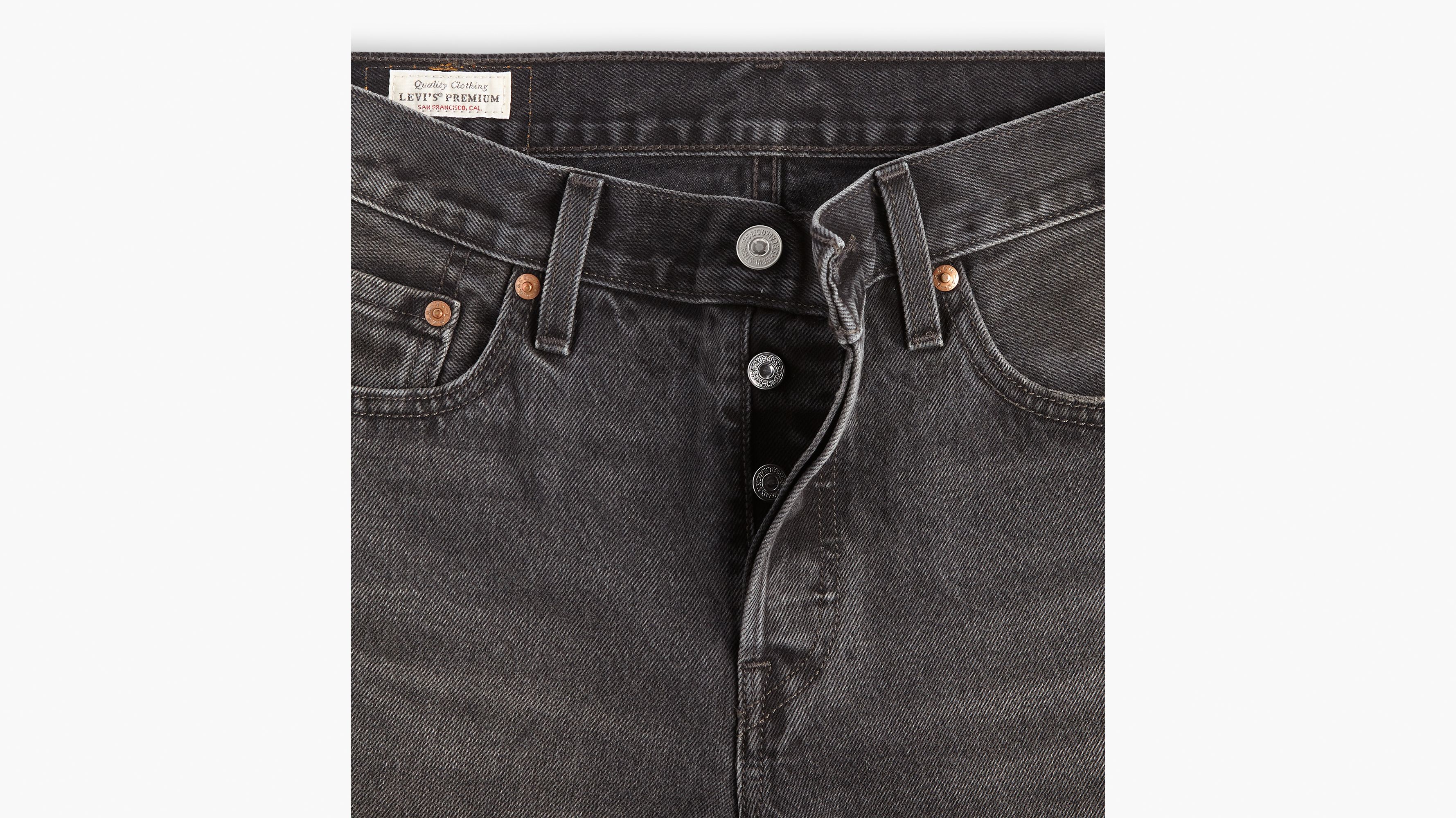 Levi’s 501 Jeans Button Fly Black/Gray Dark Wash Men's Size 36X30(36x32)
