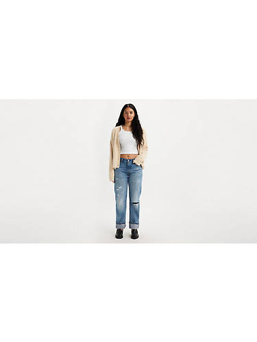 리바이스 Levi 501 90s Selvedge Womens Jeans,Twisted Sister - Dark Wash
