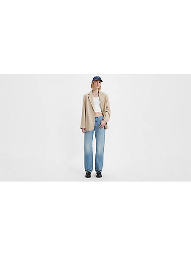 리바이스 Levi 501 90s Selvedge Womens Jeans,Shape Shifter - Medium Wash