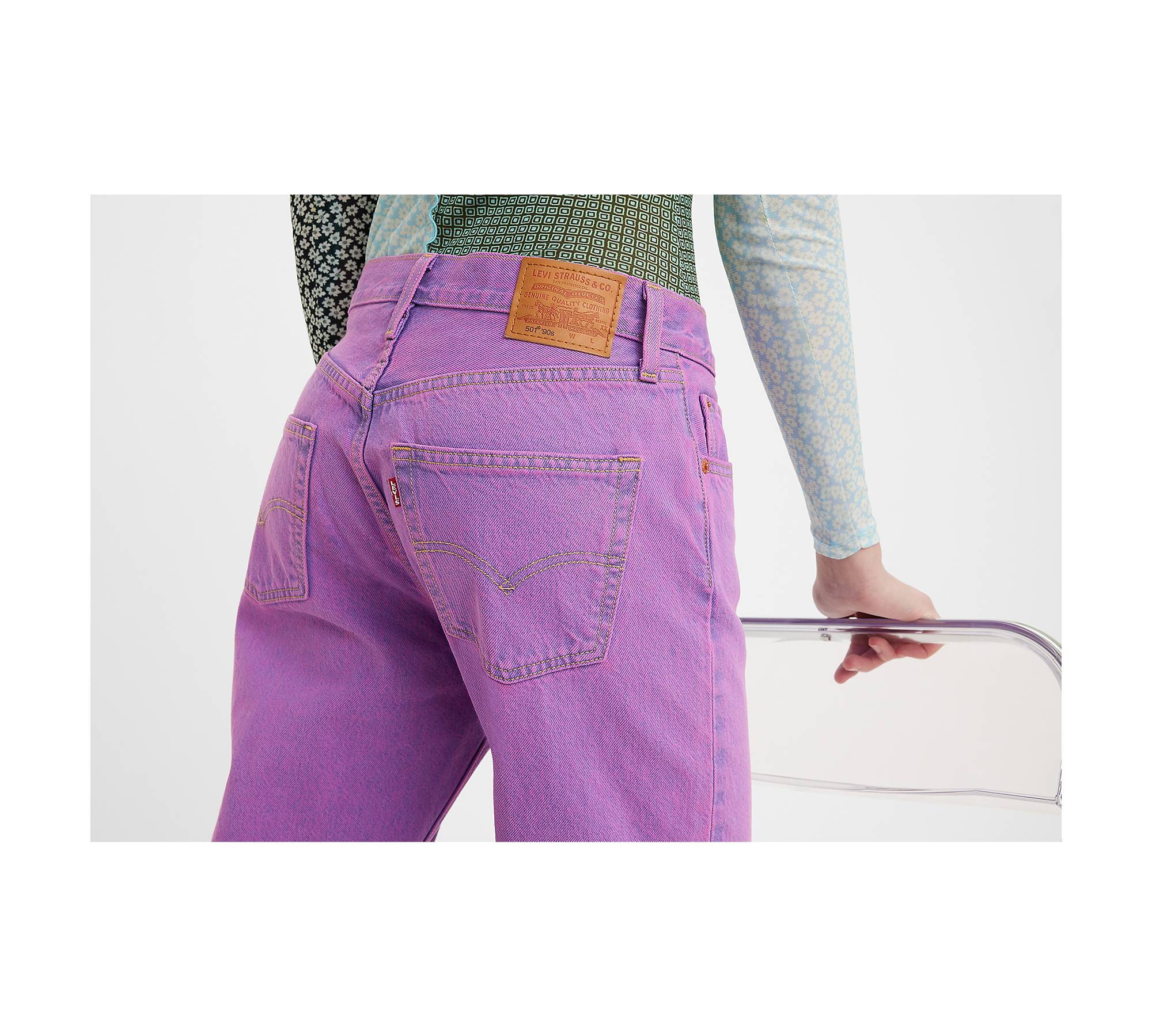 501® ‘90s Women's Colored Denim Jeans - Purple | Levi's® US