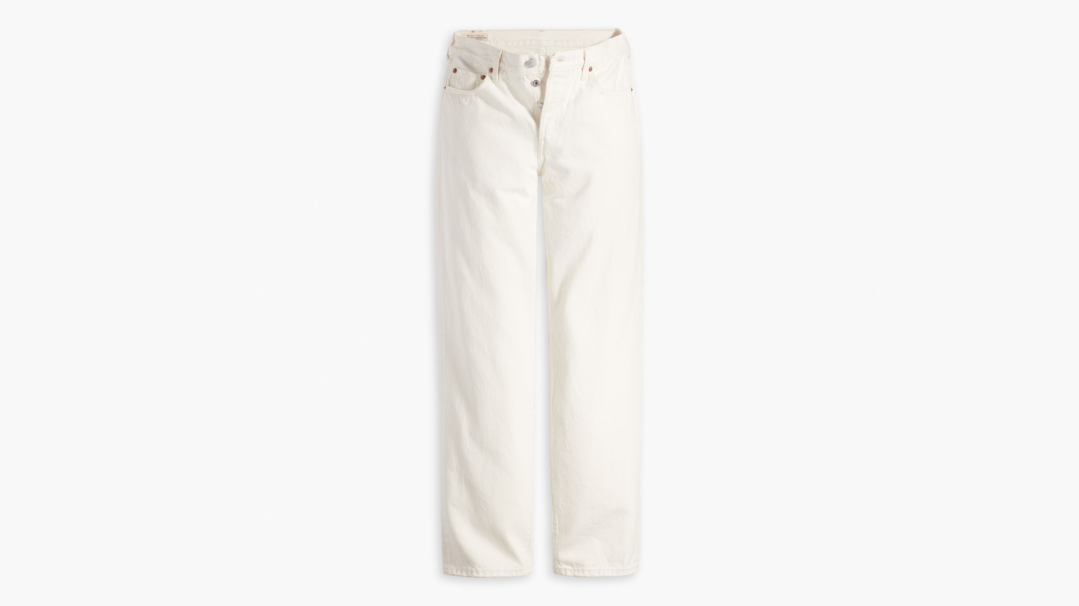 Straight cut best sale white jeans