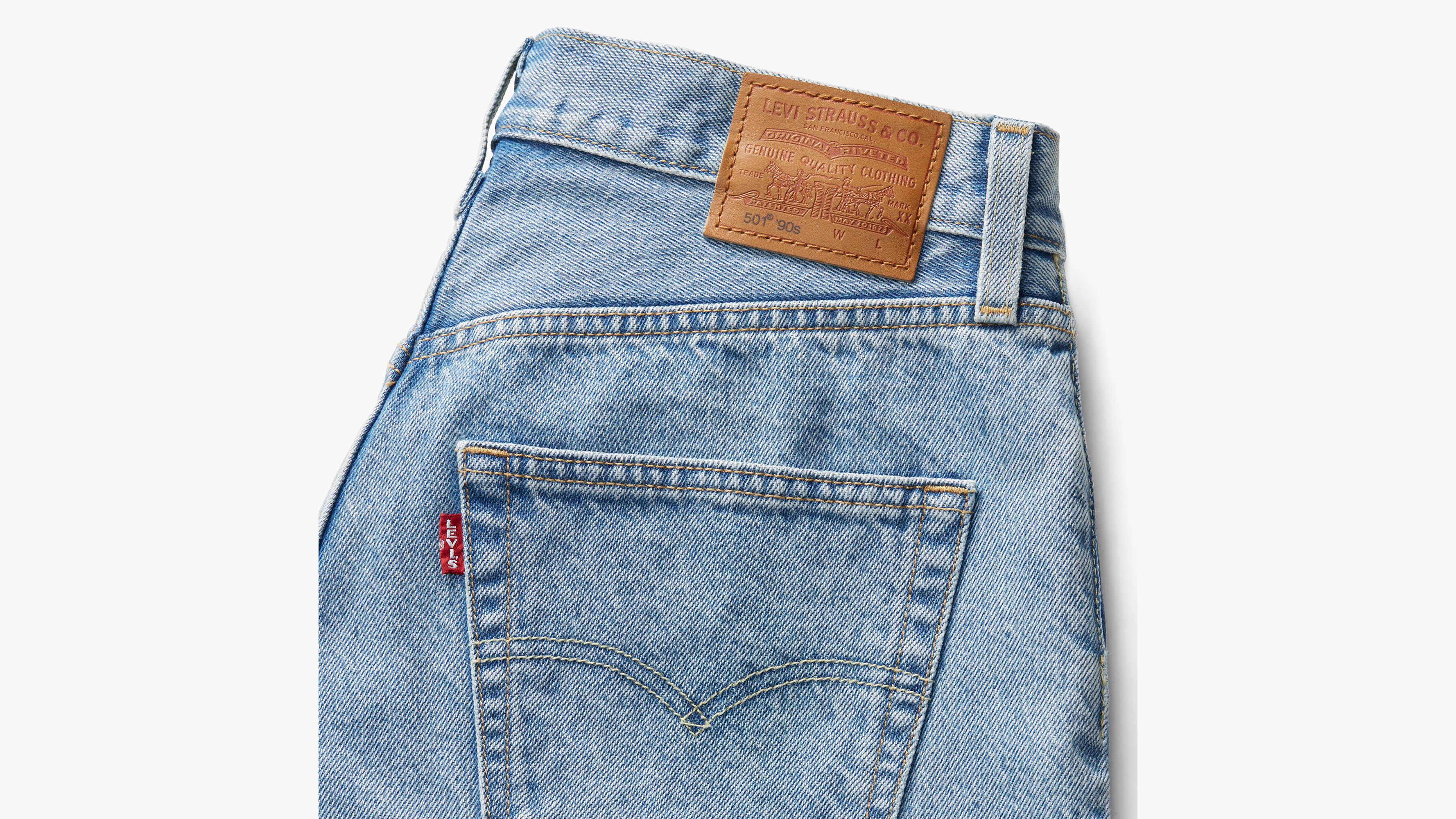 Vintage 90s Levi's 501 Made In USA Denim Jeans Black Measure
