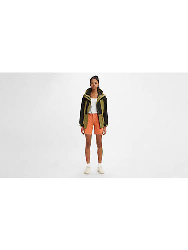 리바이스 Levi 501 90s Womens Shorts,Orange Garment Dye - Orange