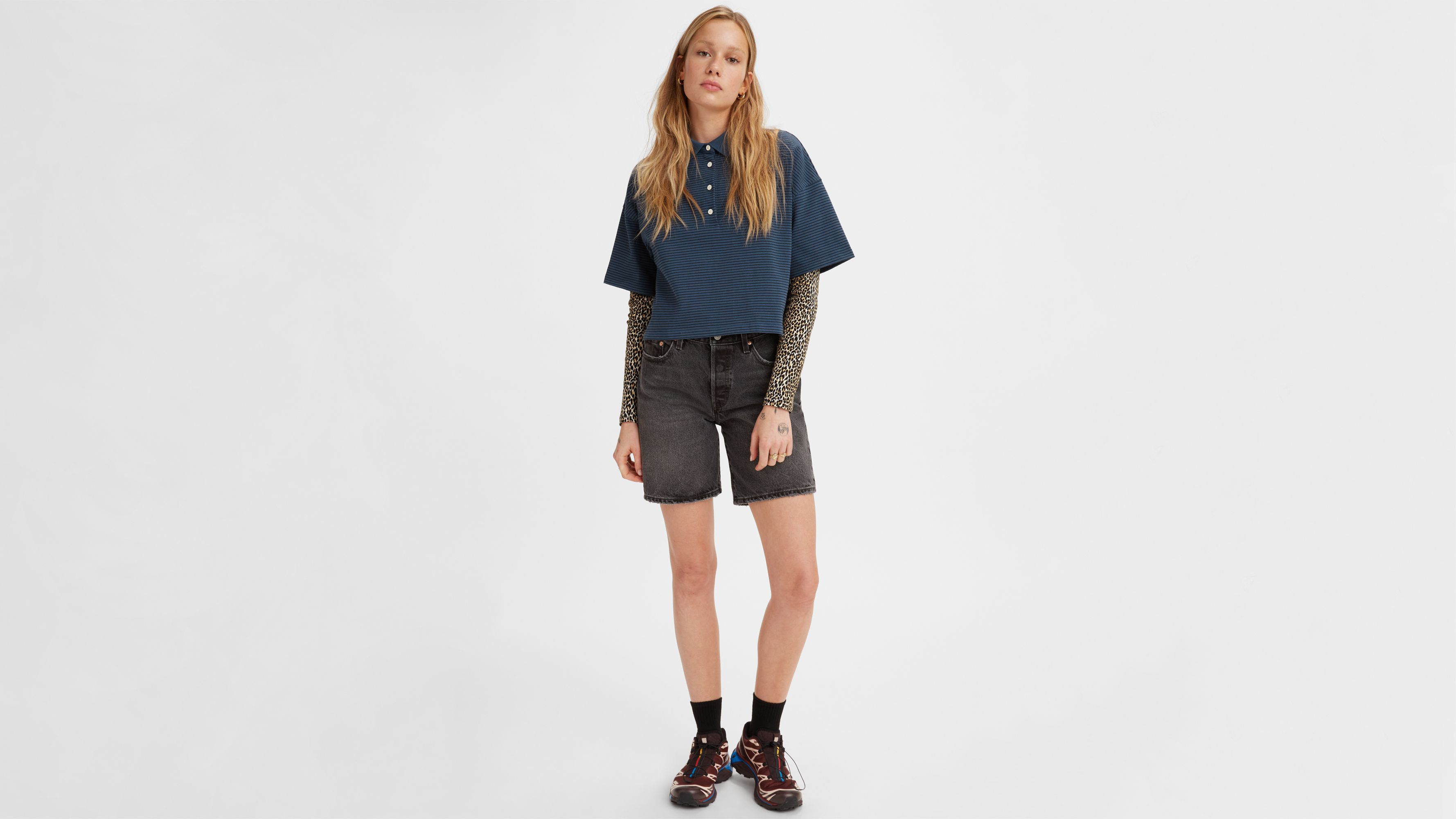 black levi 501 shorts womens