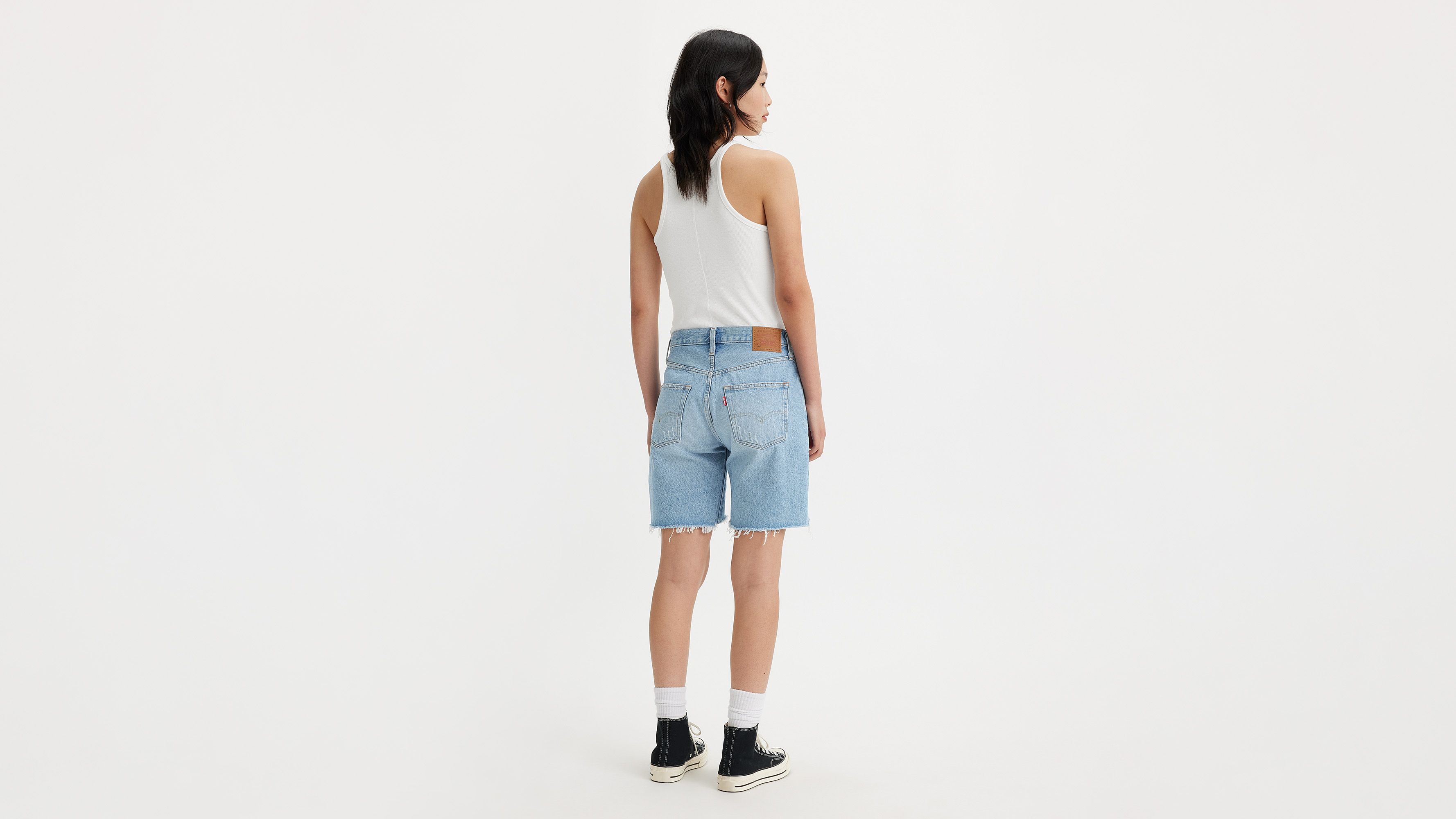 Levis 501 shorts back to hot sale your heart