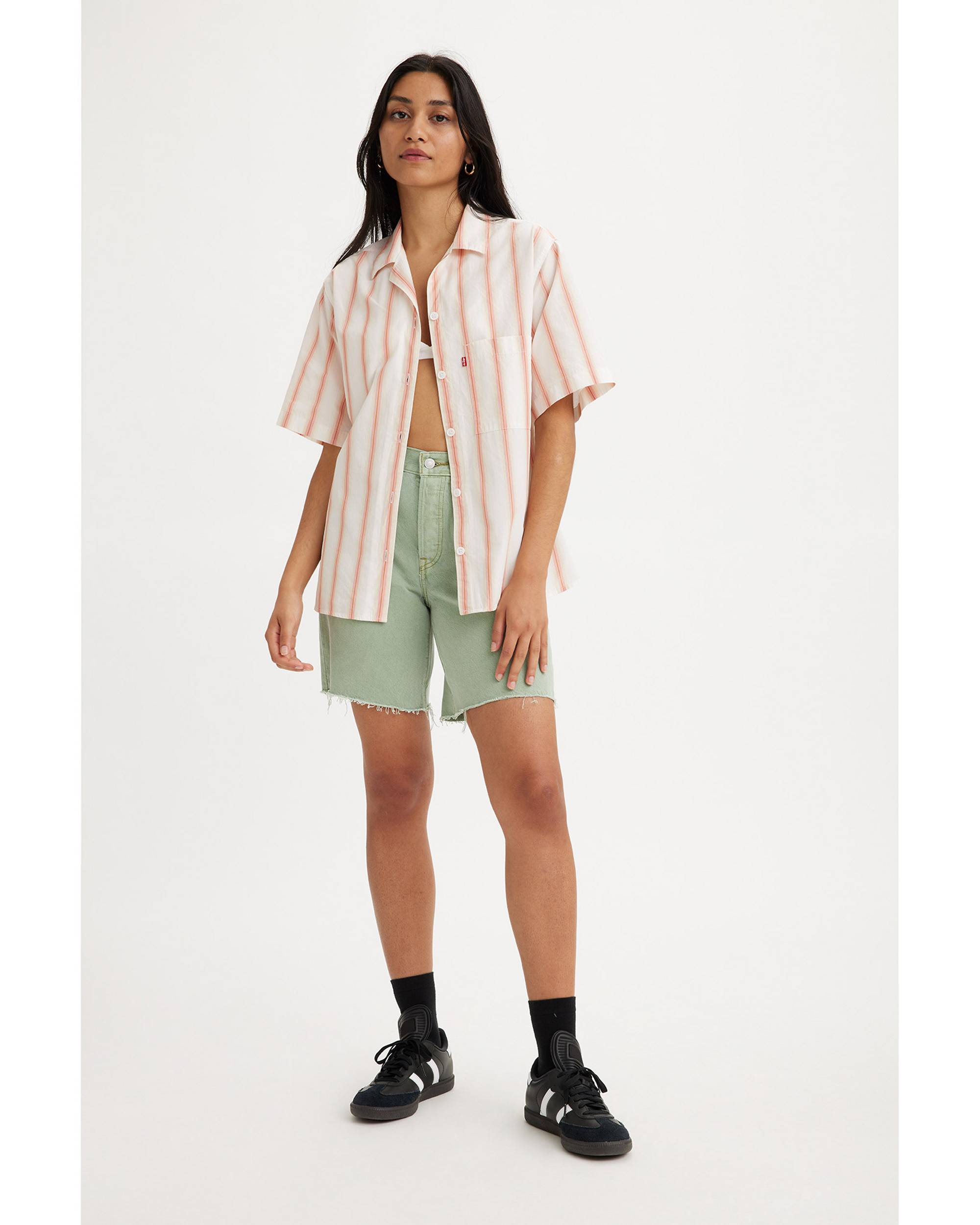 501® '90s Women's Colored Denim Shorts - Green | Levi's® US 501® '90s Women's Colored Denim Shorts - Green | Levi's® US