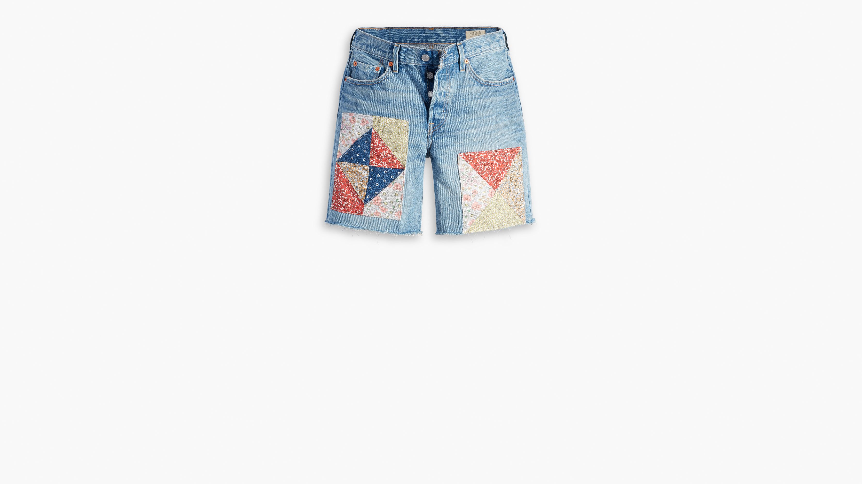 501® 90s Patchwork Women's Shorts - Medium Wash | Levi's® US