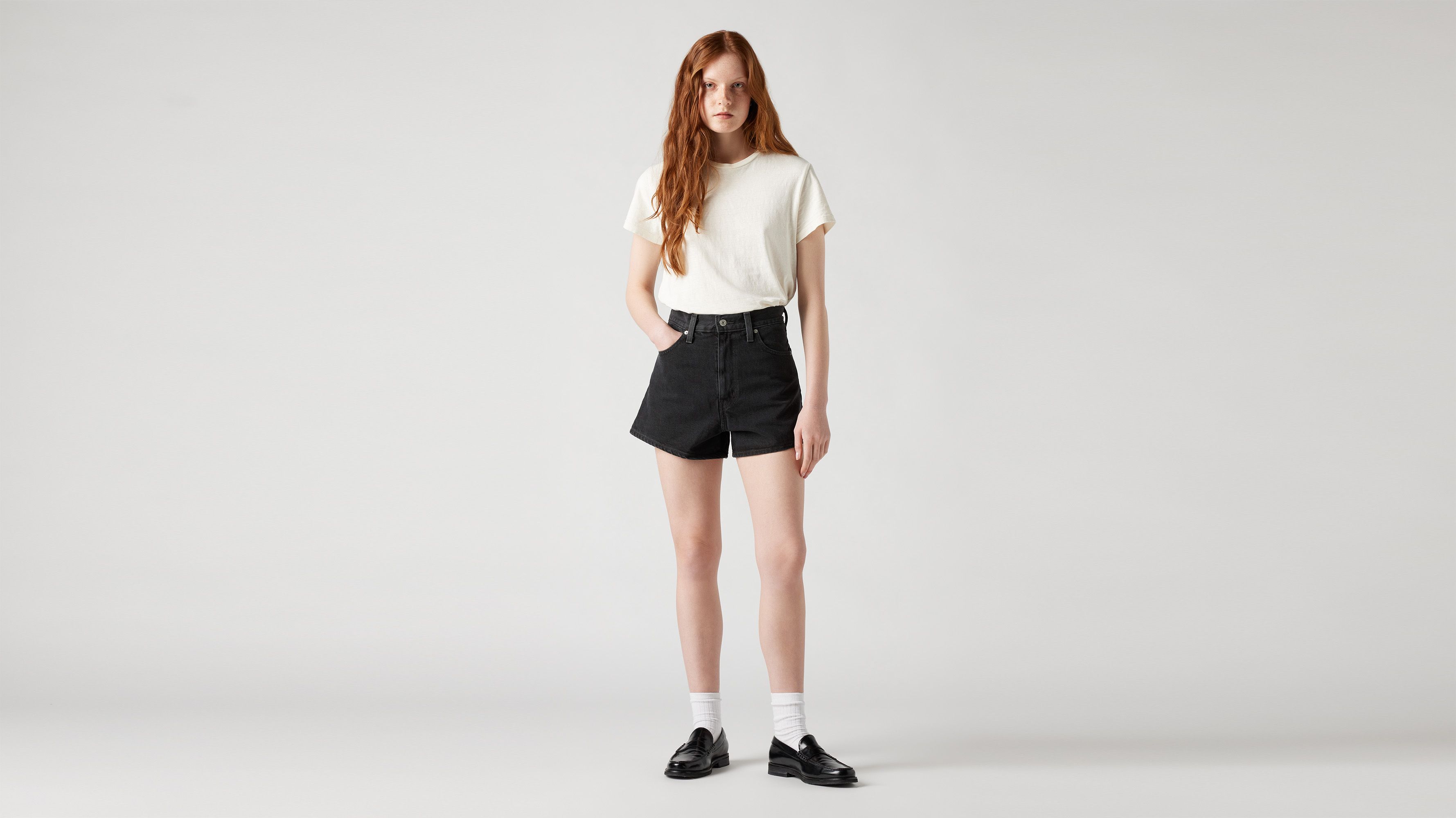 Levi's high 2025 rise mom shorts