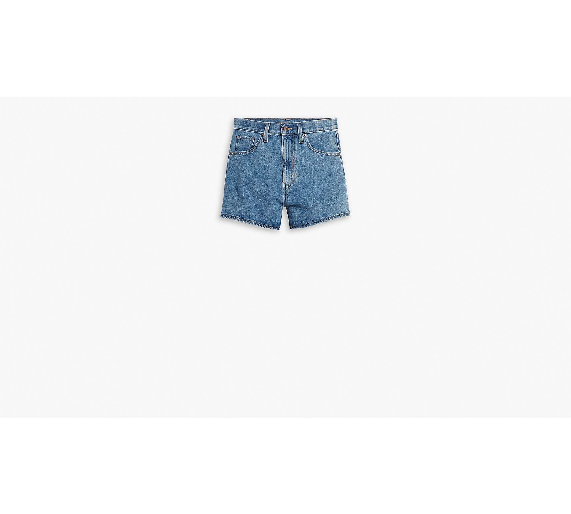 Levis High-Waisted Mom jean Shorts (18W) 38 waist Amazing Blue-High Rise  NWT