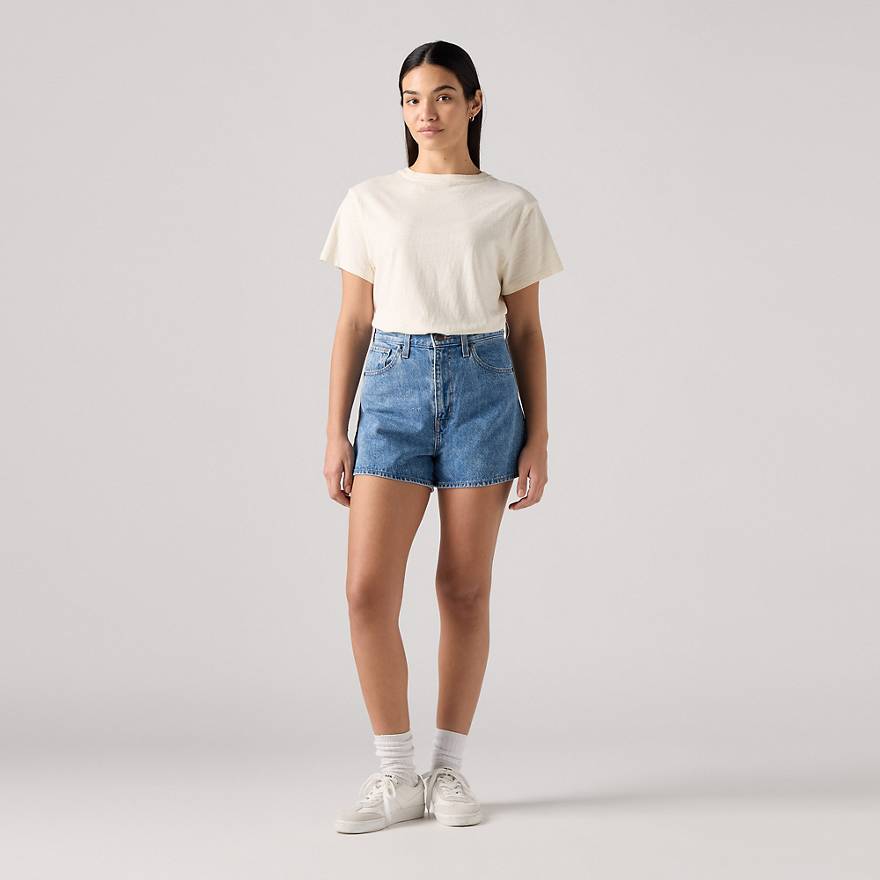 High Waisted Mom Women's Shorts - Medium Wash | Levi's® US High Waisted Mom Women's Shorts - Medium Wash | Levi's® US