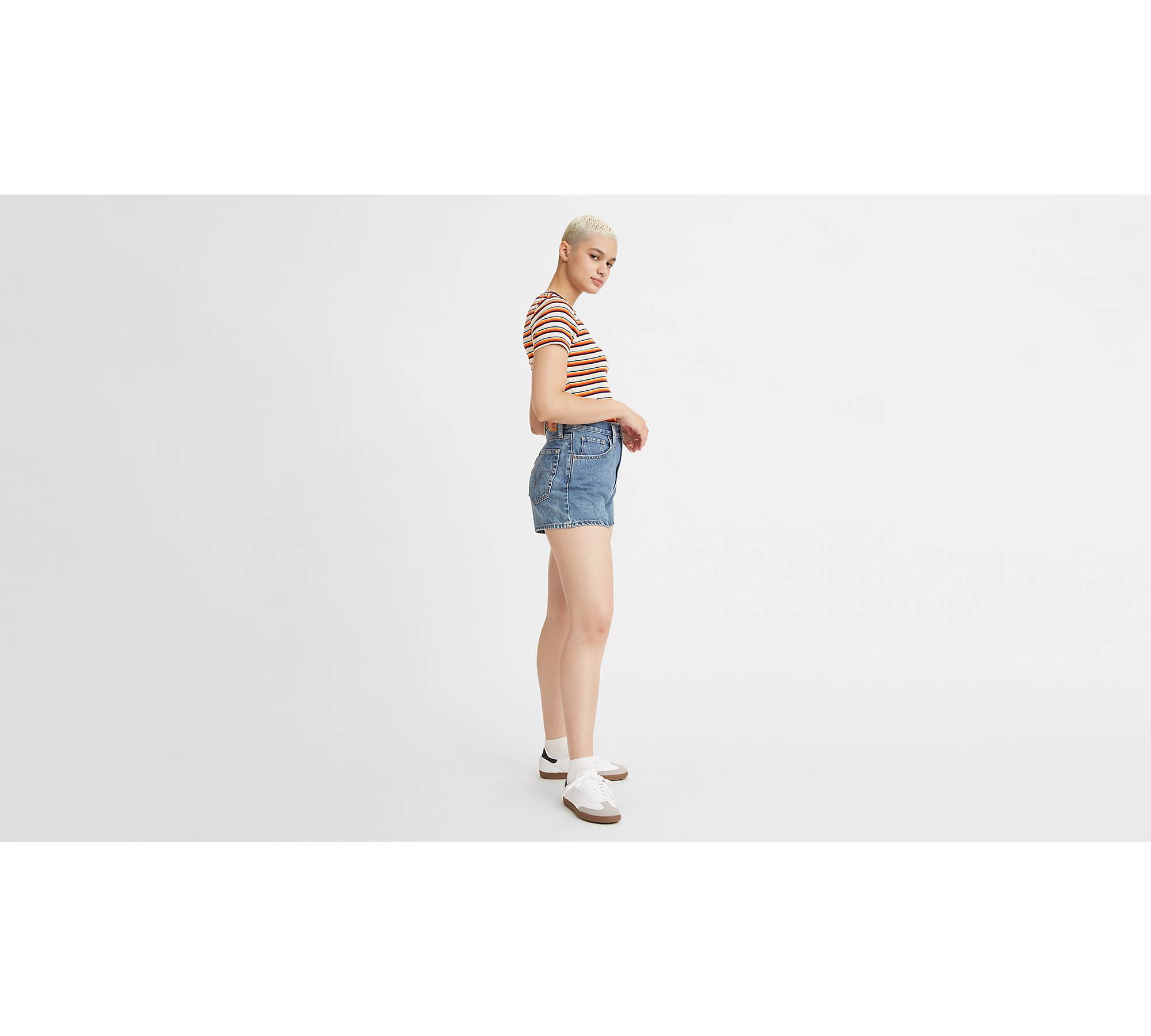 High Waist Mom Shorts by Levi's Curve Online, THE ICONIC