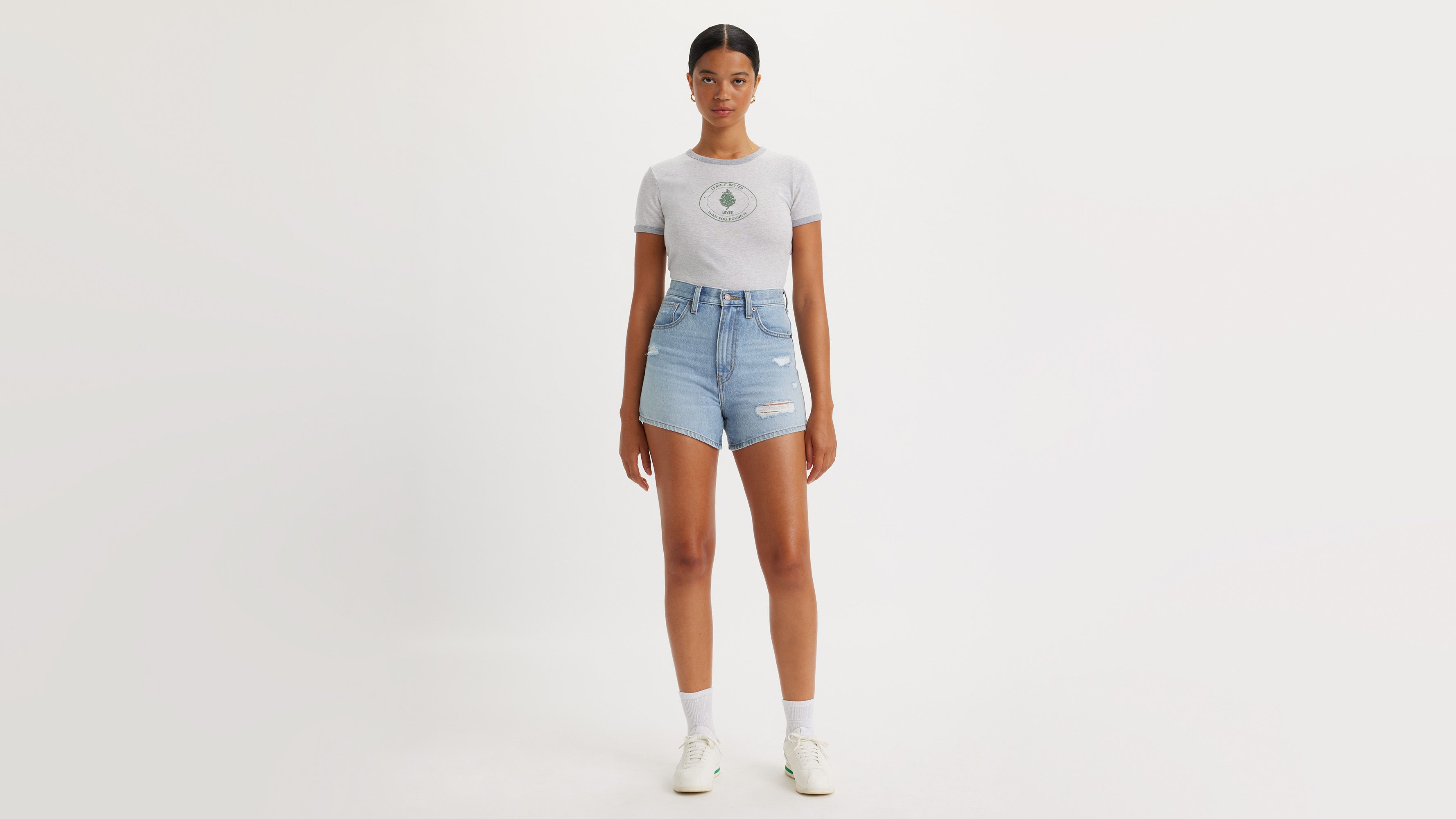 High Rise Mom Shorts 11