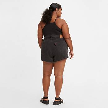 High Waisted Mom Women's Shorts (Plus Size) 3