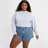 High Waisted Mom Women's Shorts (Plus Size) 1