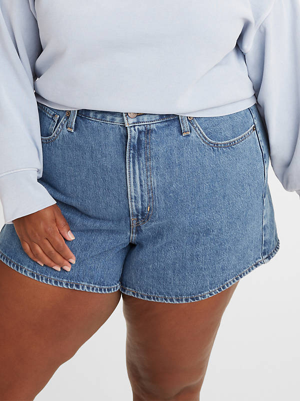 High Waisted Mom Shorts (plus) - Blue | Levi's® GR