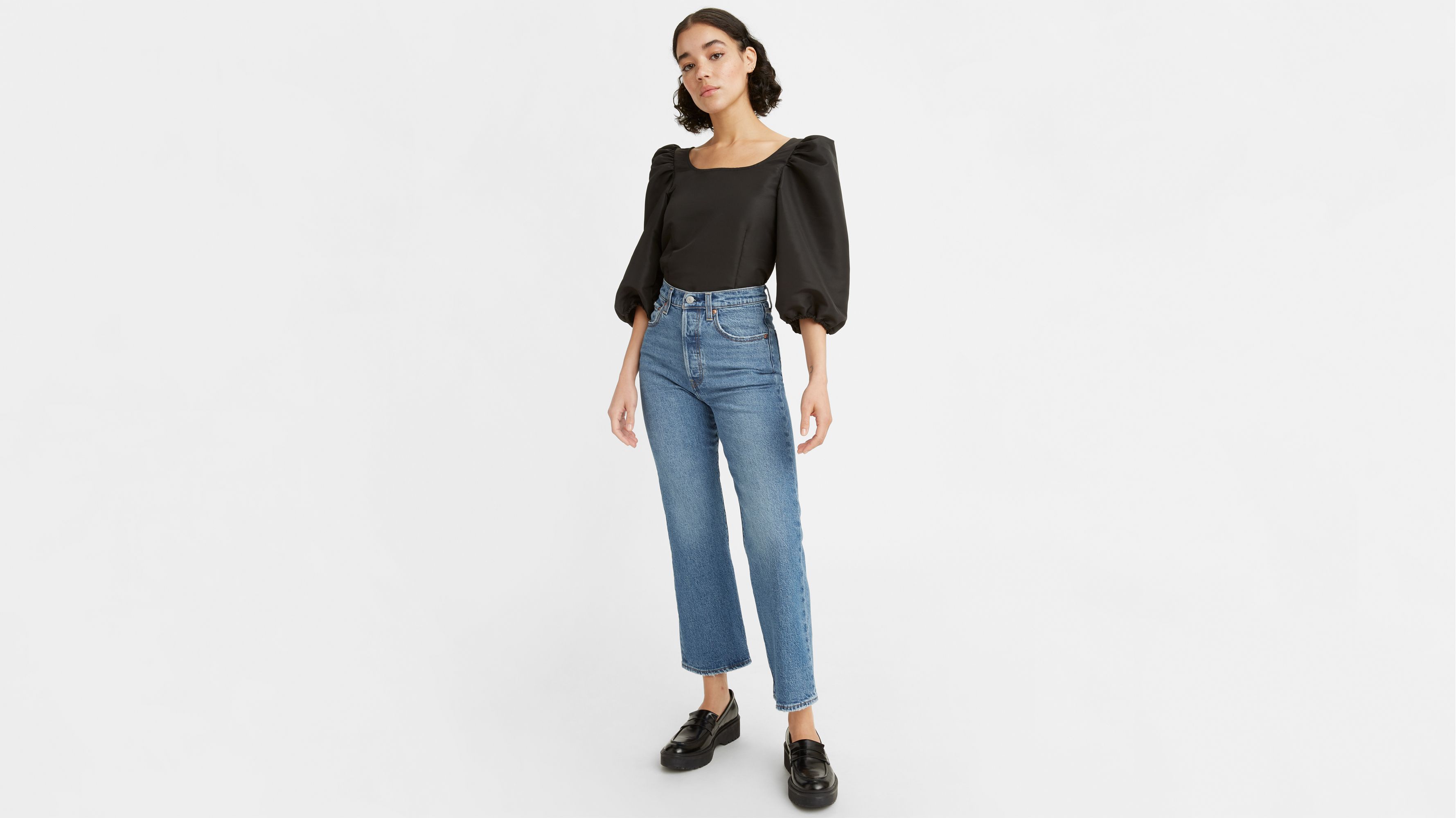 Levi's cropped on sale bootcut jeans