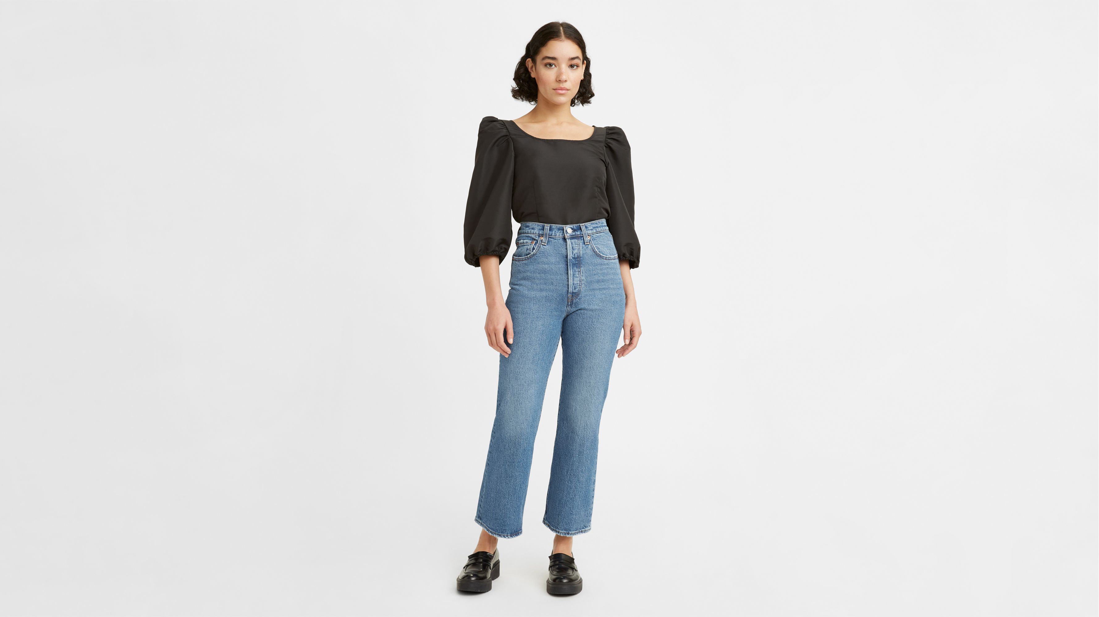 Ribcage Crop Bootcut Jeans - Blue | Levi's® IT