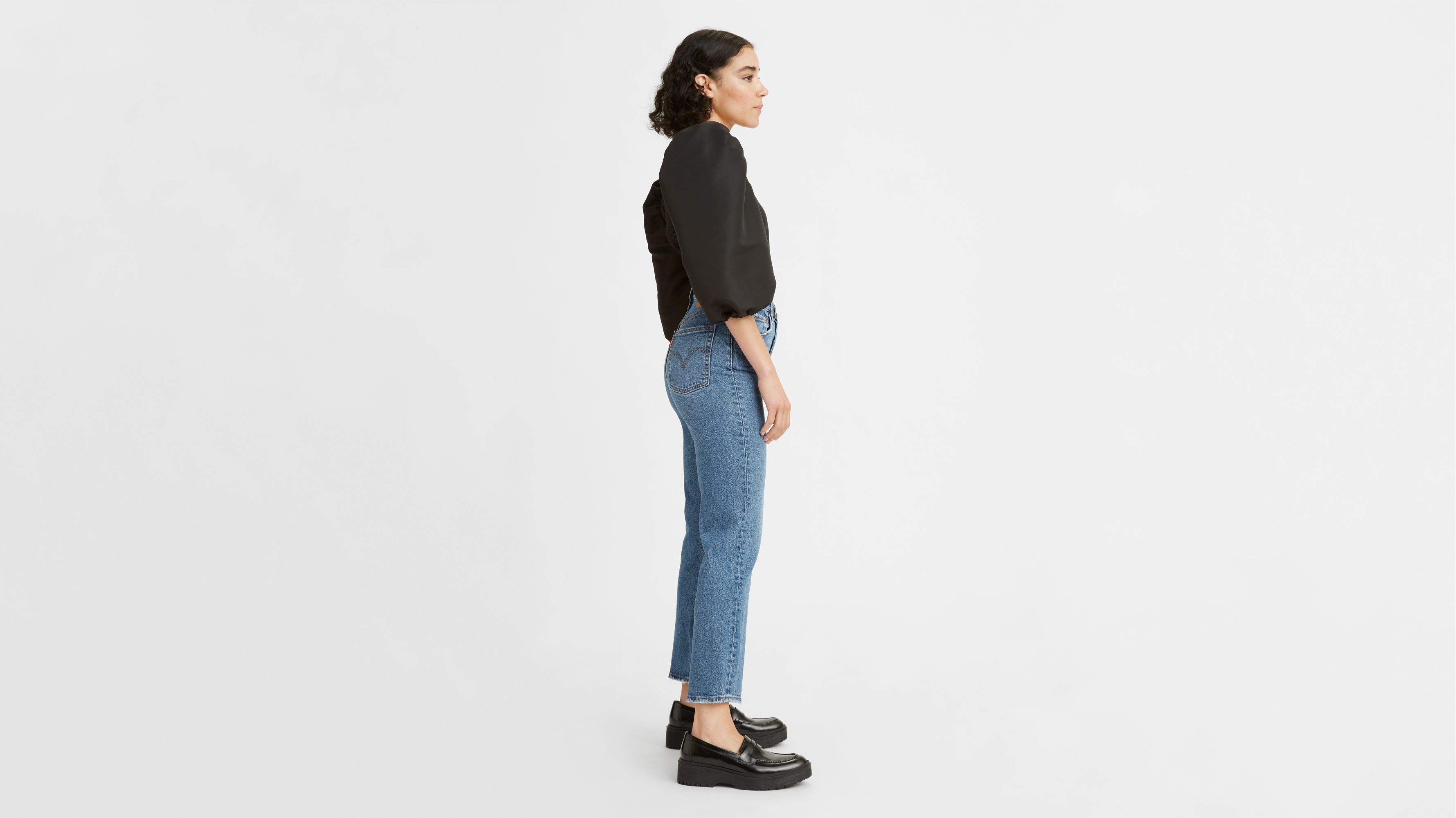 Ribcage cropped cheap flare levis