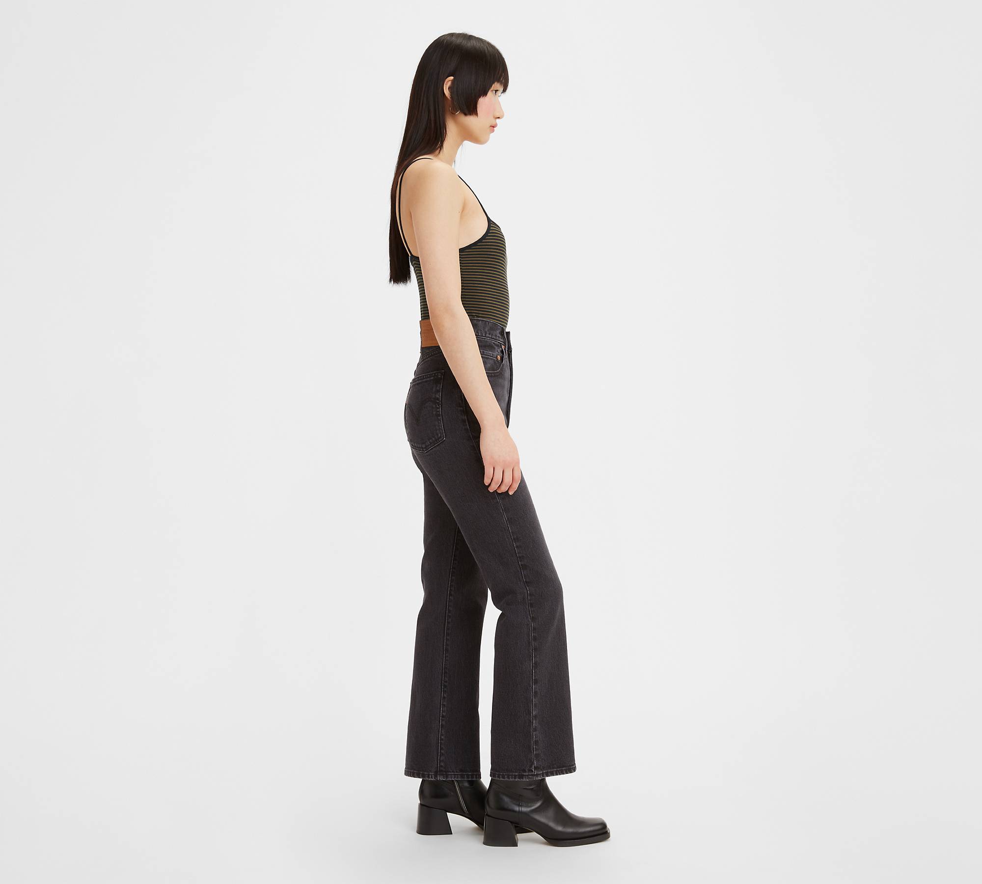Ribcage Cropped Bootcut Women's Jeans - Black | Levi's® US
