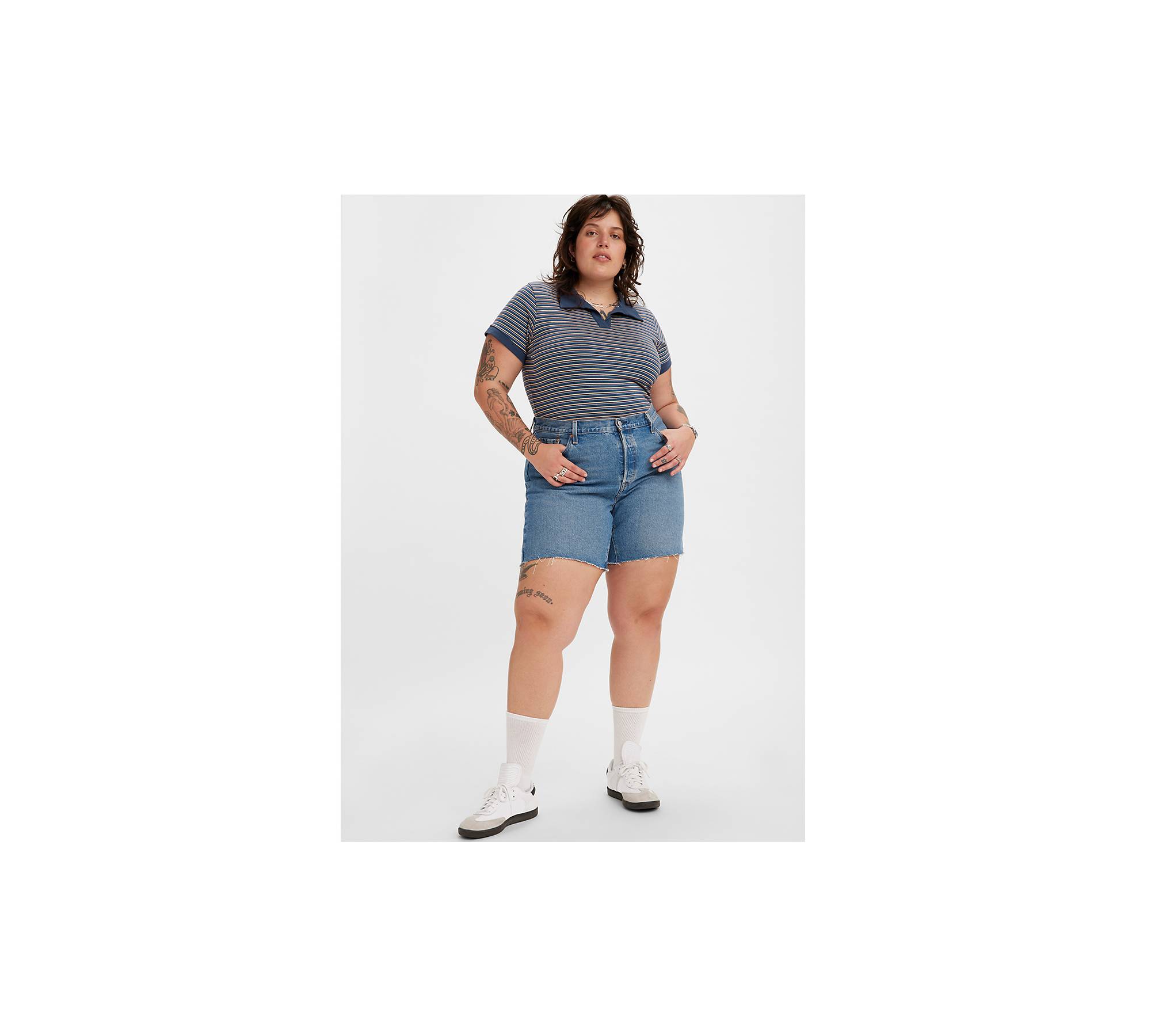 501® '90s Women's Shorts (plus Size) - Light Wash