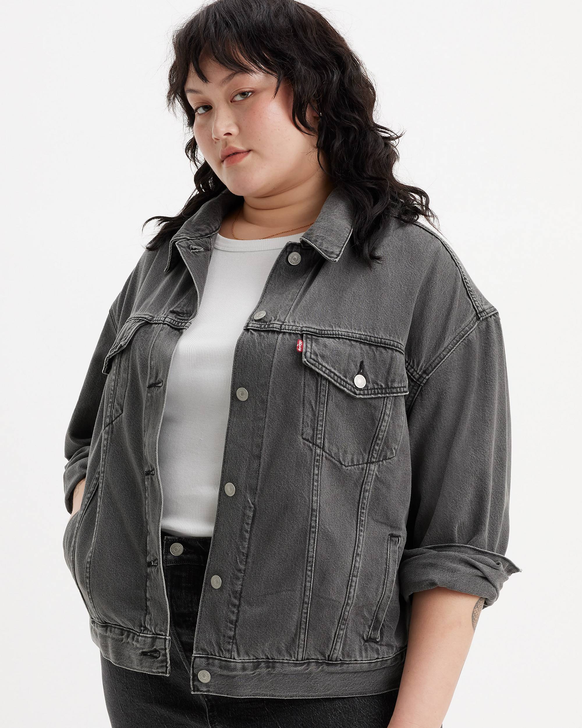 90s Trucker Jacket (plus Size) - Black | Levi's® US 90s Trucker Jacket (plus Size) - Black | Levi's® US