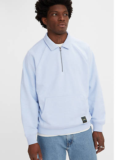 Quarter-Zip Collar Sweatshirt