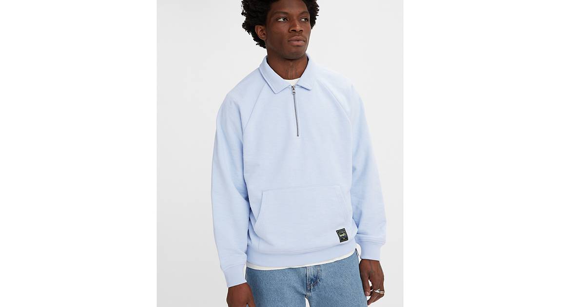 Quarter-zip Collar Sweatshirt - Blue | Levi's® CA